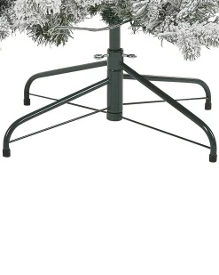Sneklædt juletræ LED TATLOW 180 cm Grøn
