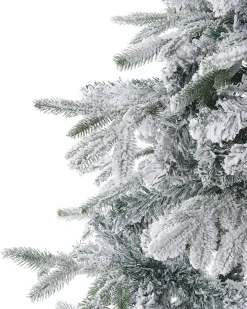 Sneklædt juletræ TOMICHI 210 cm Hvid