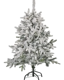Sneklædt juletræ TOMICHI 120 cm Hvid