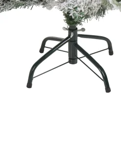Sneklædt juletræ TOMICHI 120 cm Hvid