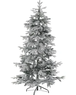 Sneklædt juletræ TOMICHI 180 cm Hvid