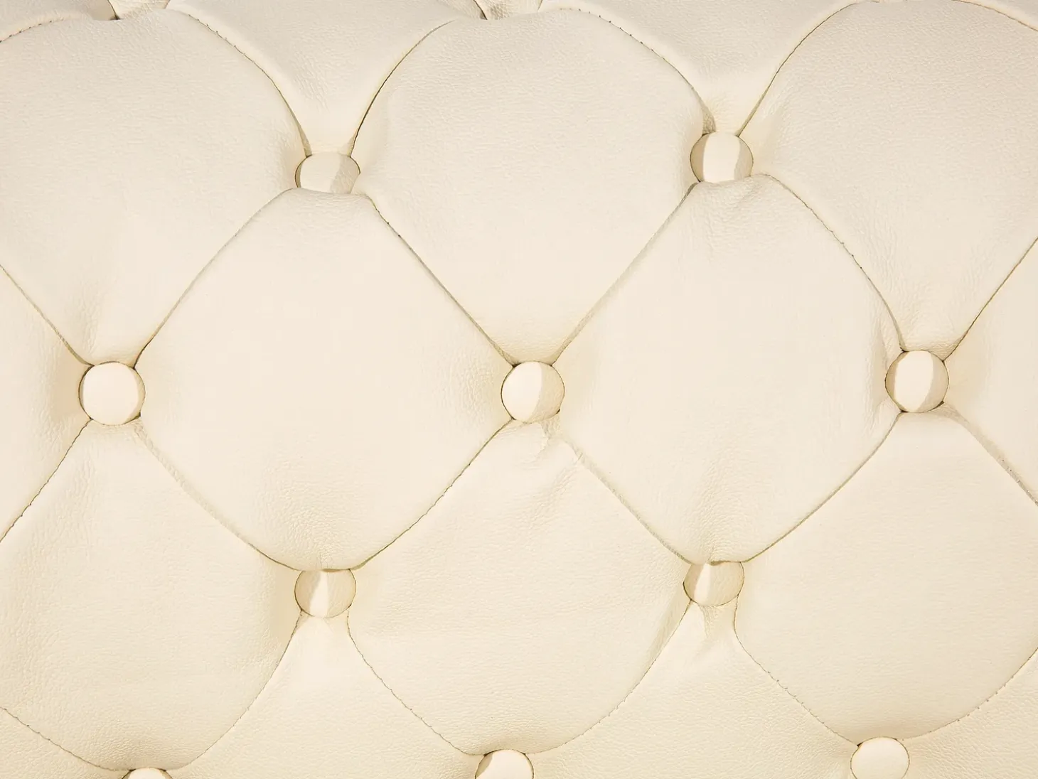 Sofa 3 personers CHESTERFIELD Ægte læder Lys Beige