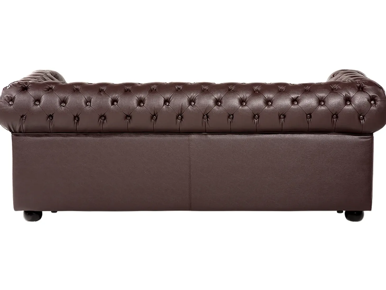 Sofa 3 personers CHESTERFIELD Ægte læder Brun