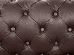 Sofa 3 personers CHESTERFIELD Ægte læder Brun