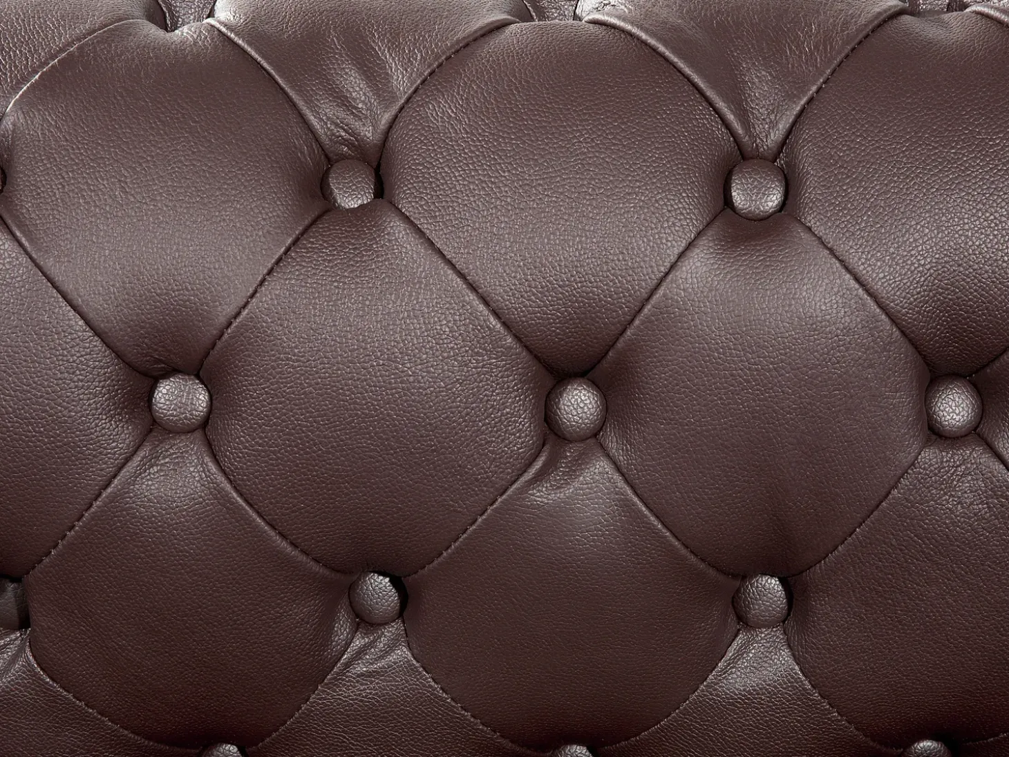 Sofa 3 personers CHESTERFIELD Ægte læder Brun