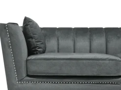 Sofa 2 personers GAULA Velour Grå