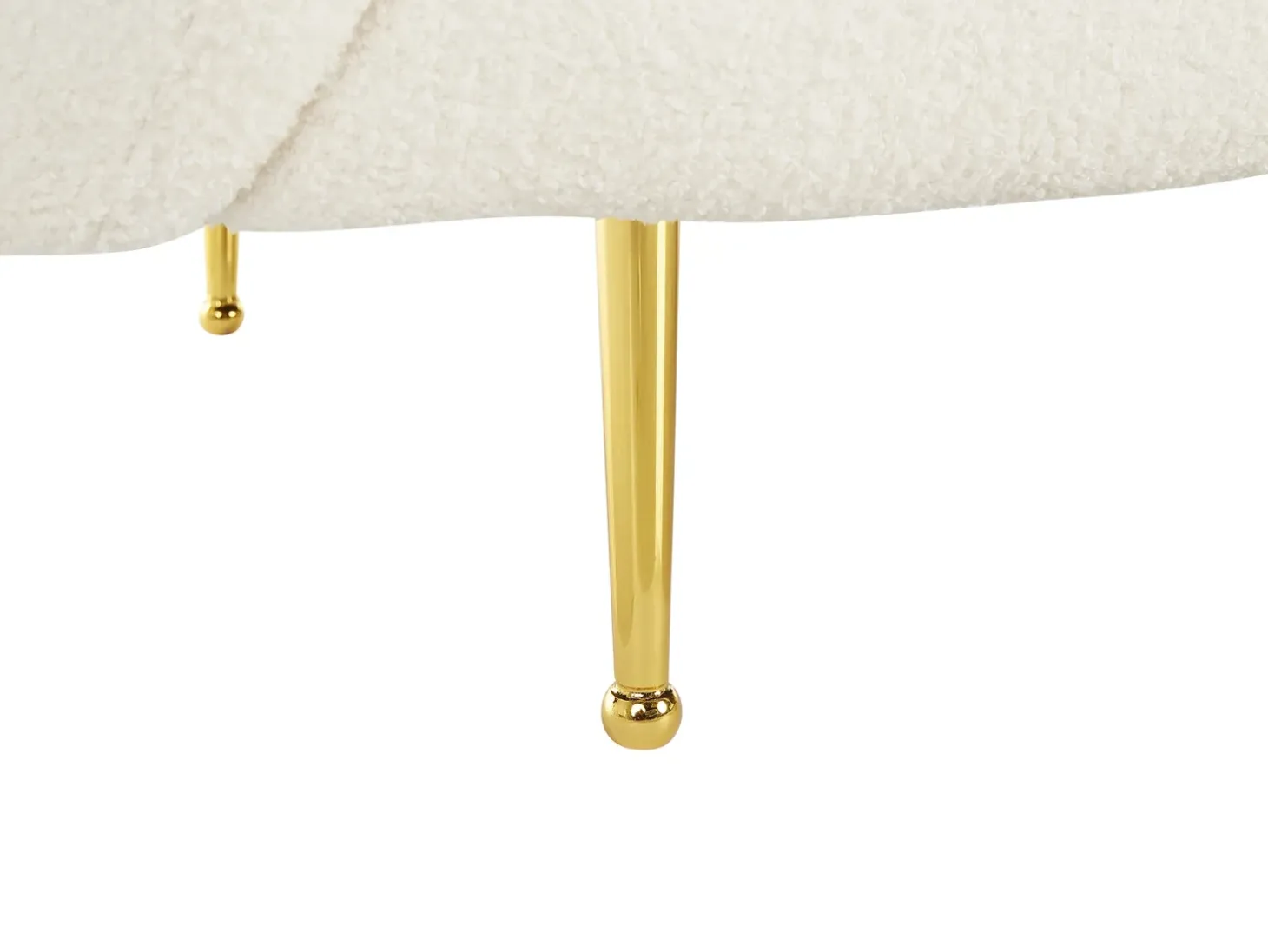 Sofa 2 personers LOEN Boucle Hvid