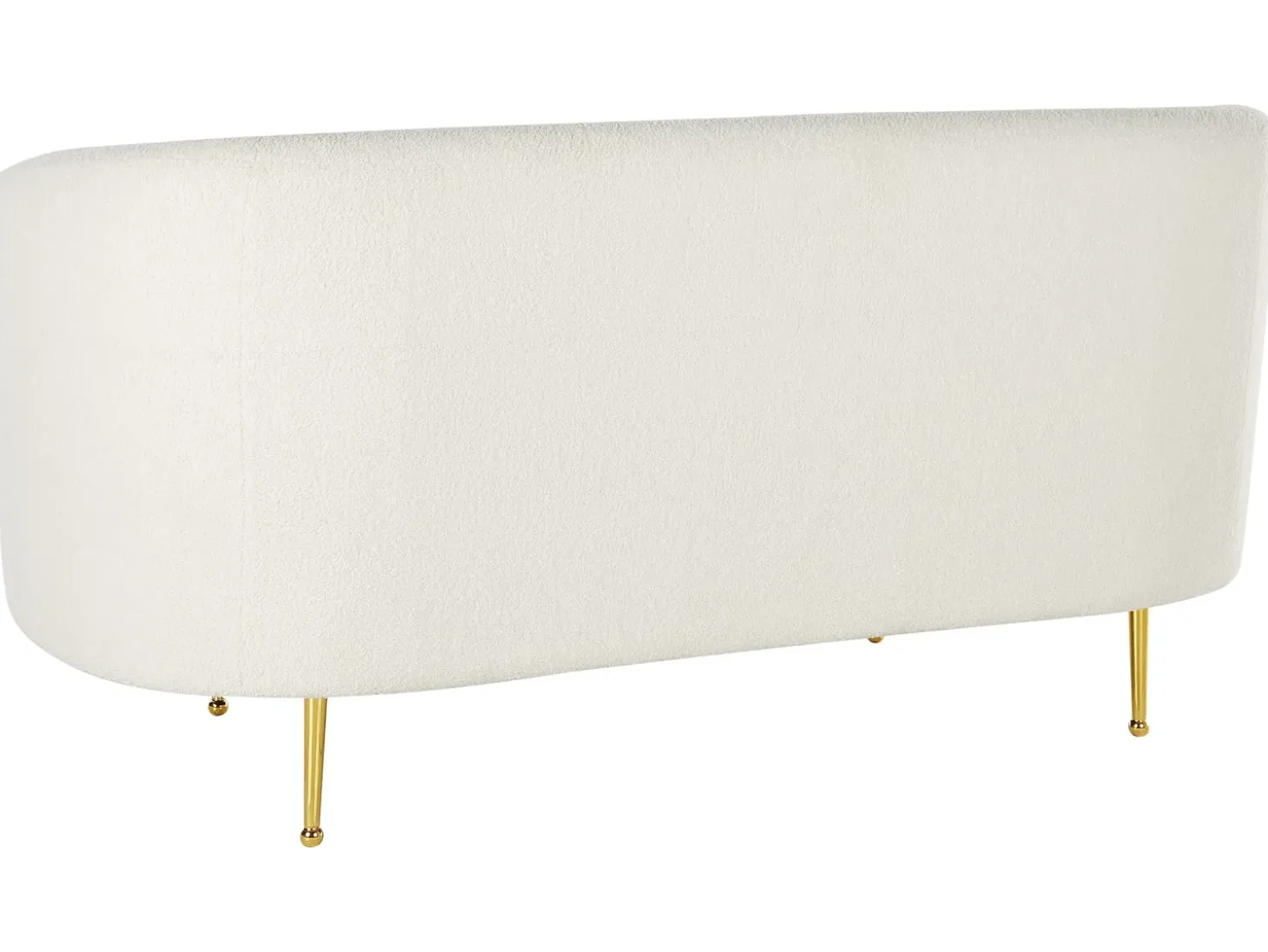 Sofa 2 personers LOEN Boucle Hvid