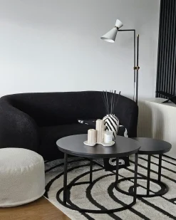 Sofa 2 personers LOEN Boucle Sort