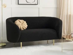 Sofa 2 personers LOEN Boucle Sort