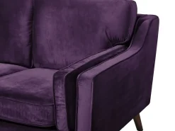 Sofa 2 personers LOKKA Velour Purpur