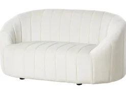 Sofa 2 personers MALUNG Velour Cremehvid