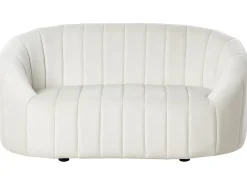 Sofa 2 personers MALUNG Velour Cremehvid