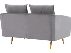 Sofa 2 personers MAURA Velour Grå
