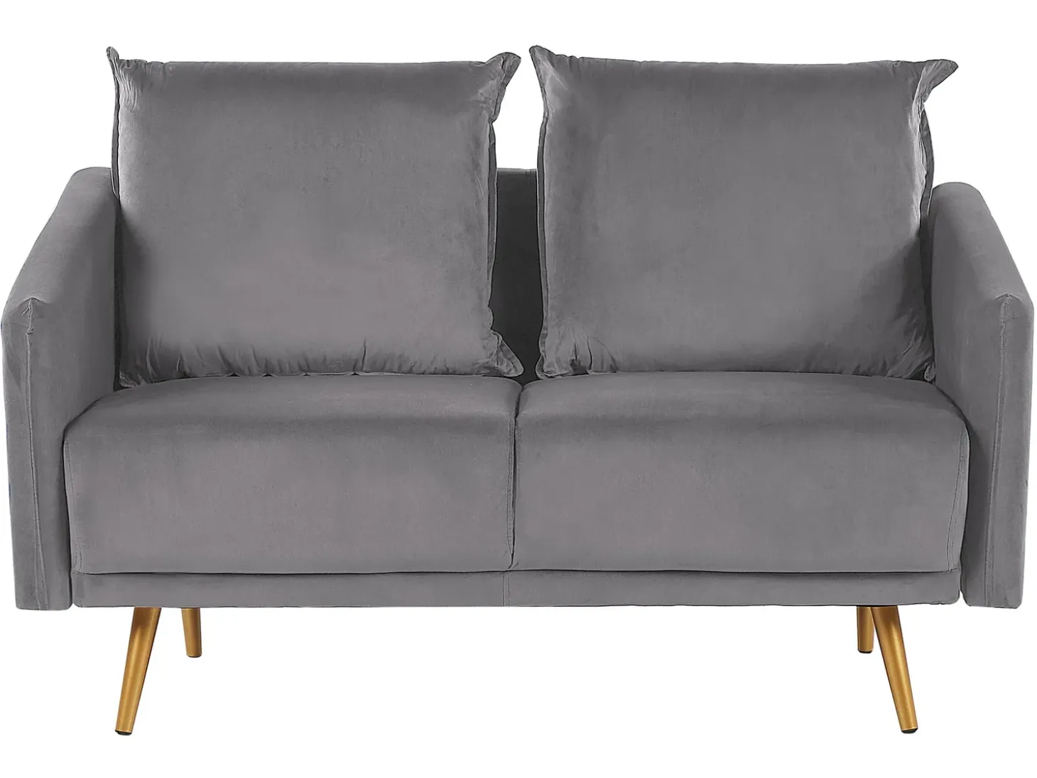 Sofa 2 personers MAURA Velour Grå