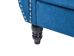 Sofa 2 personers SKIEN Velour Navy Blå