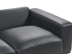 Sofa 2 personers SOVIK Kunstlæder Sort