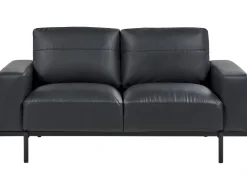Sofa 2 personers SOVIK Kunstlæder Sort