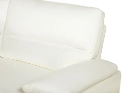 Sofa 3 personers VOGAR Kunstlæder Cremehvid