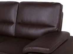 Sofa 2 personers VOGAR Kunstlæder Mørkebrun