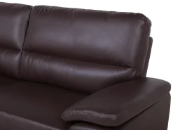 Sofa 3 personers VOGAR Kunstlæder Mørkebrun
