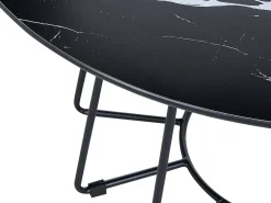 Sofabord BERNIE Hærdet glas Sort marmor