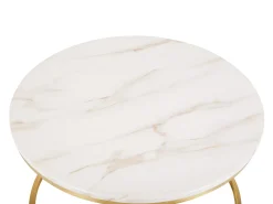 Sofabord CORAL Marmor/guld