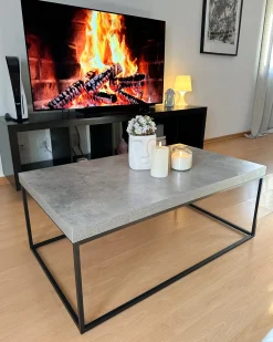 Sofabord DELANO Grå betoneffekt