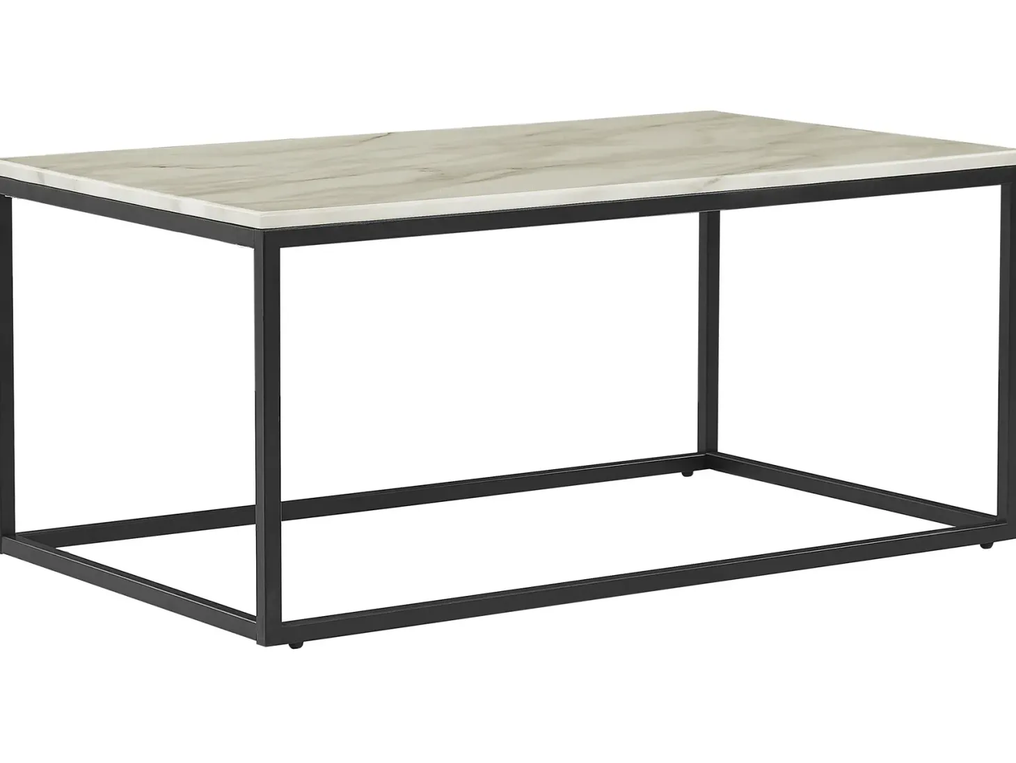 Sofabord DELANO Marmor/sort