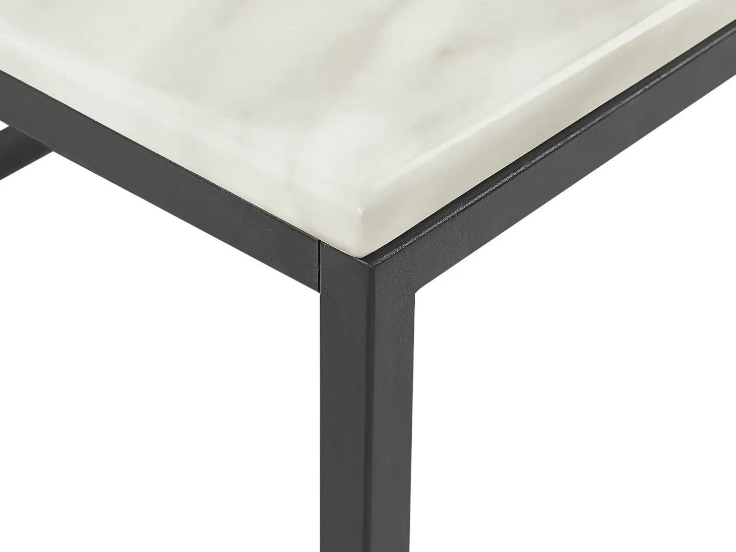 Sofabord DELANO Marmor/sort