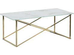 Sofabord EMPORIA Hærdet glas Marmor/guld