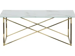 Sofabord EMPORIA Hærdet glas Marmor/guld