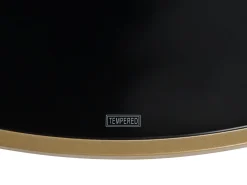 Sofabord FLORENCE Glas Sort/guld