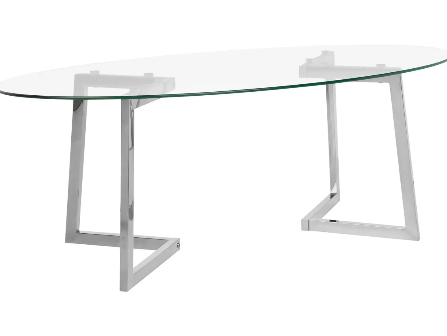 Sofabord FRESNO Glas Sølv