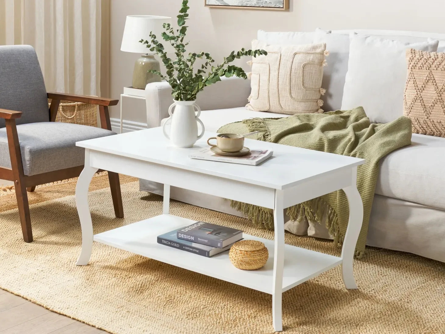 Sofabord HARTFORD Hvid