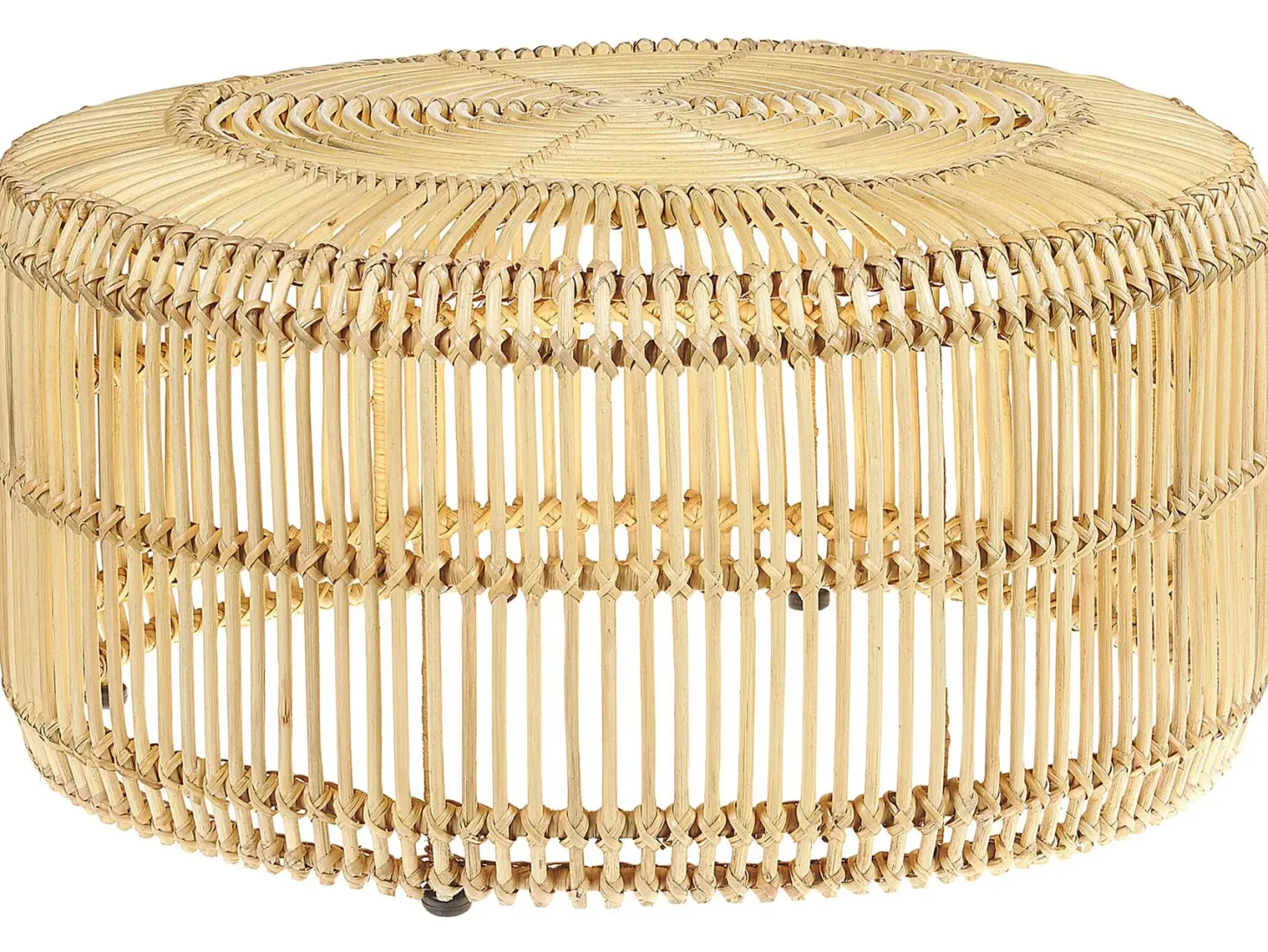 Sofabord LIMNI Rattan Lysebrun