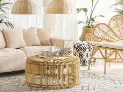 Sofabord LIMNI Rattan Lysebrun