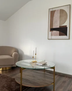 Sofabord LOVELL Hærdet glas Guld