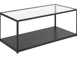 Sofabord MEDORA Glas Sort