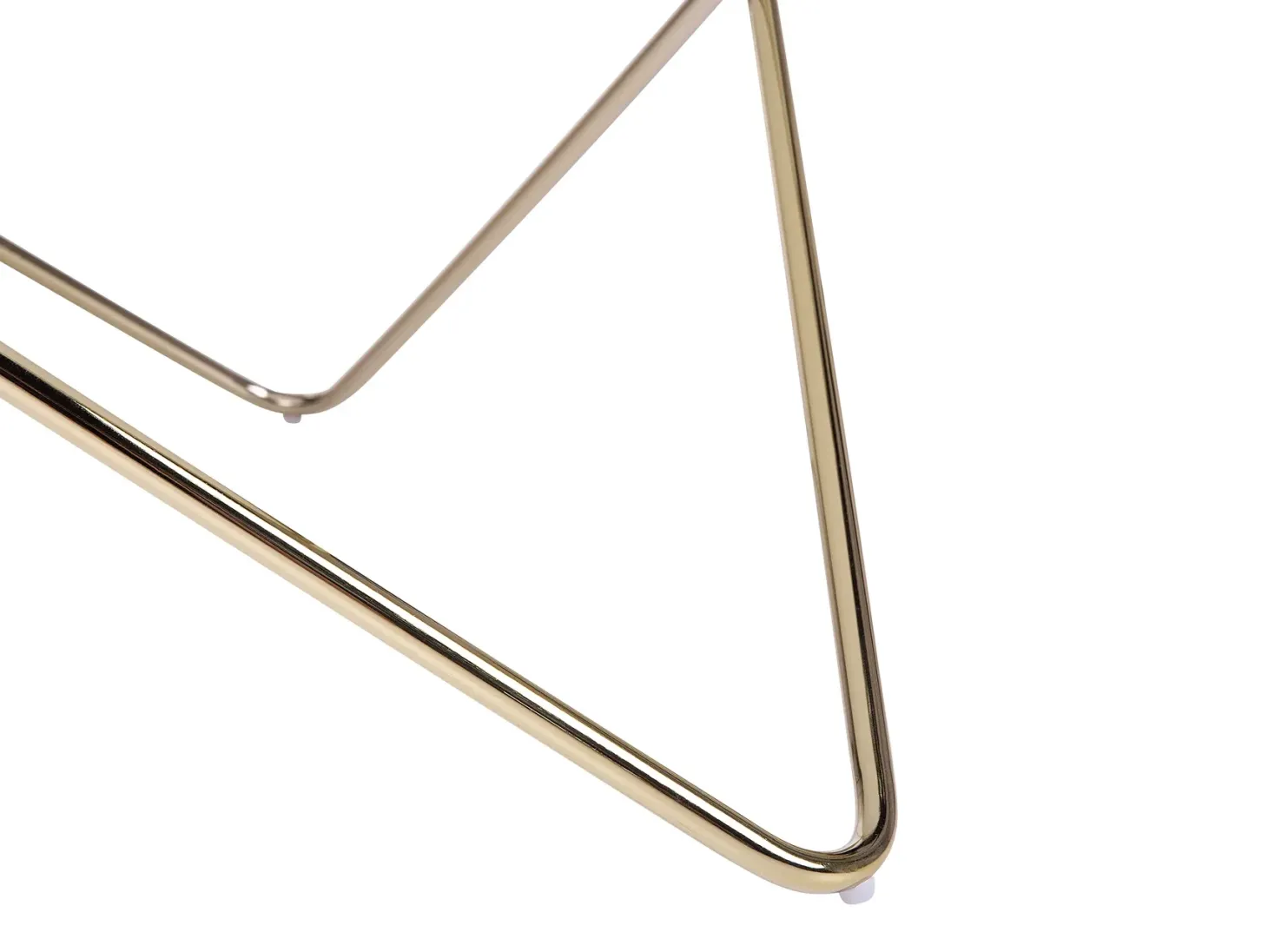Sofabord MERIDIAN Hærdet glas Hvid/guld