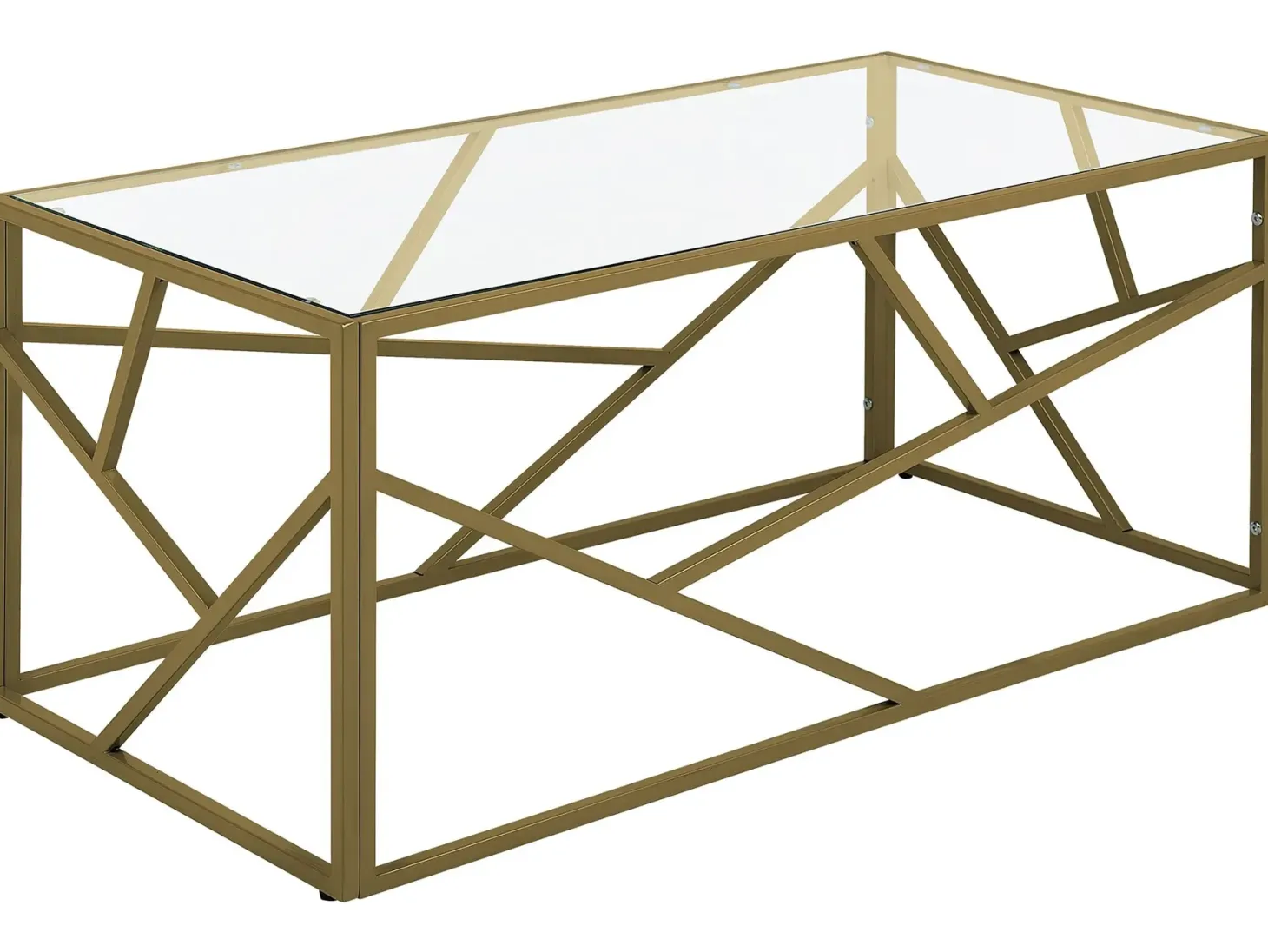 Sofabord ORLAND Glas Guld