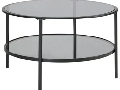 Sofabord TELLAKA Hærdet glas Sort