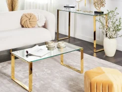 Sofabord TILON Hærdet glas Guld
