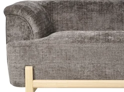Sofa 2 personers ALNOR Chenille Brun