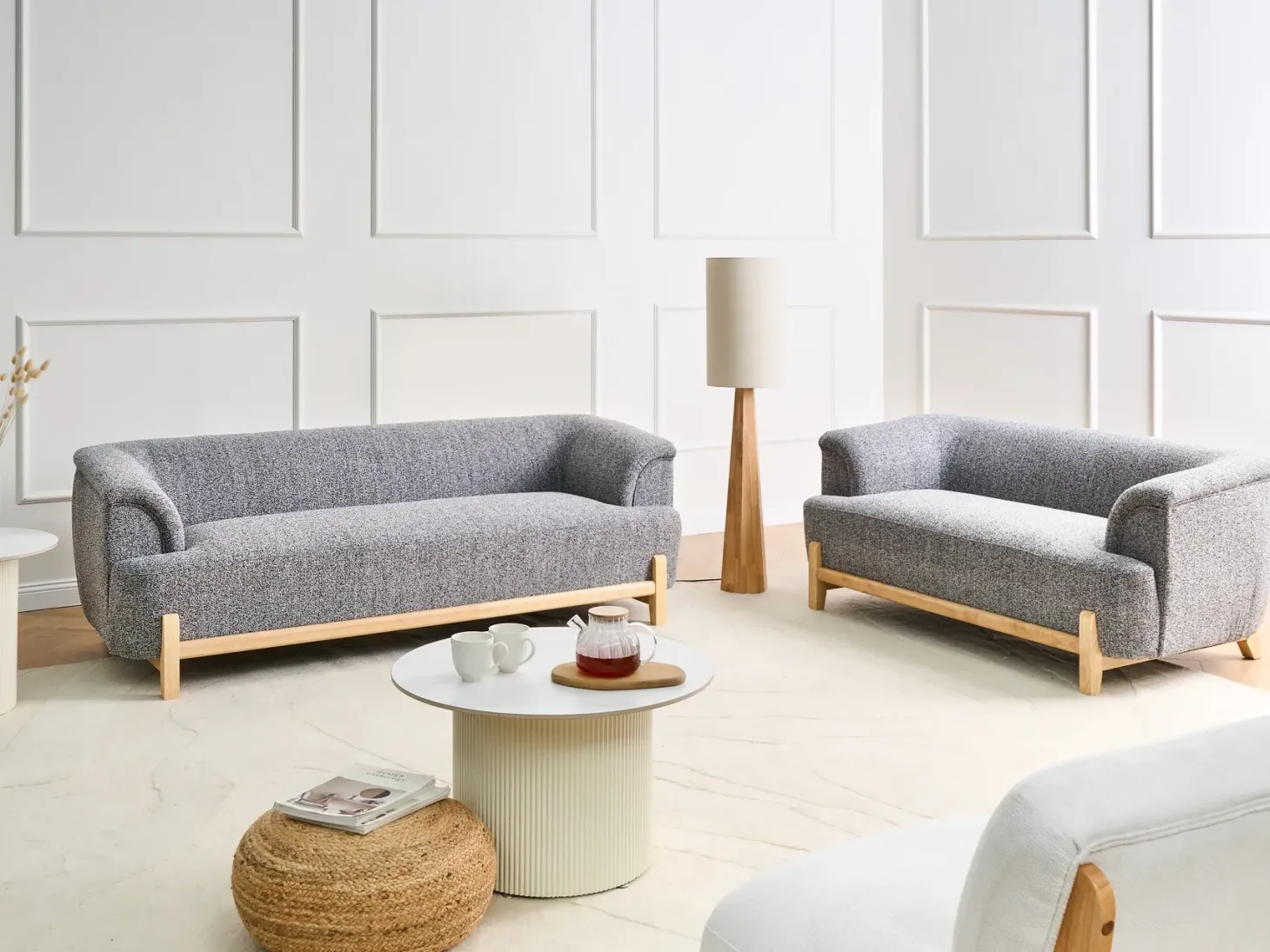 Sofa 3 personers ALNOR Mørkegrå