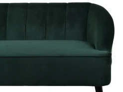 Sofa 3 personers ALSVAG Velour Smaragdgrøn