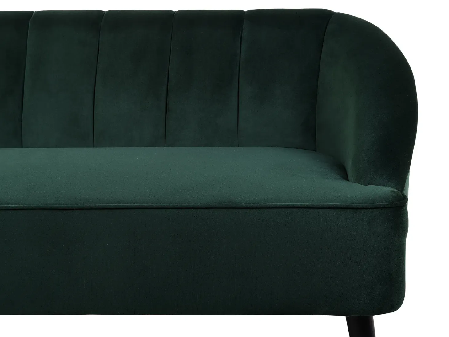Sofa 3 personers ALSVAG Velour Smaragdgrøn