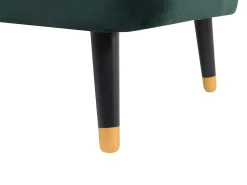 Sofa 3 personers ALSVAG Velour Smaragdgrøn
