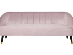Sofa 3 personers ALSVAG Velour Lyserød
