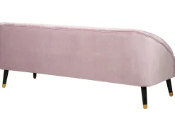 Sofa 3 personers ALSVAG Velour Lyserød